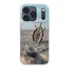 Scheepsstuur - Hout - Bruin - Zand Telefoonhoesje iPhone 17 Pro klein -3d