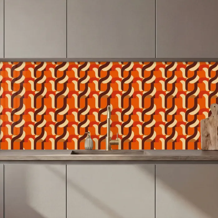 Retro - Modern - Kleurrijk keuken achterwand 2 middel 871 zz_3dshopping