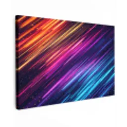 Snelheid - Kosmos - Kleurrijk canvas 2cm klein -z3d