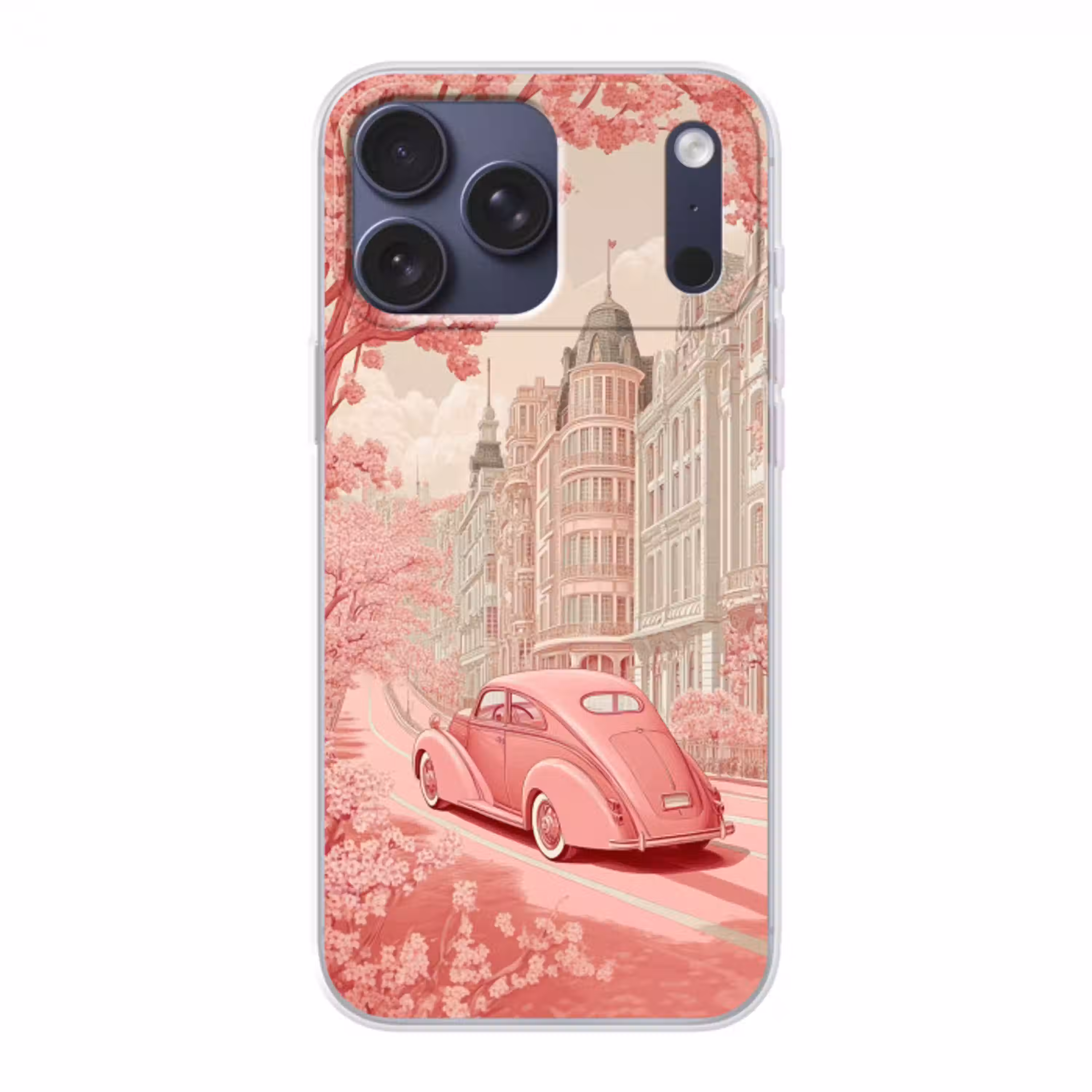City - Car - Pink Telefoonhoesje iPhone 17 Pro Max klein -3d
