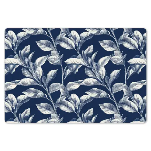 Botanisch - Patroon - Blauw Placemat vinyl groot 368 -zzsfeer1_Kitchenyeah-website