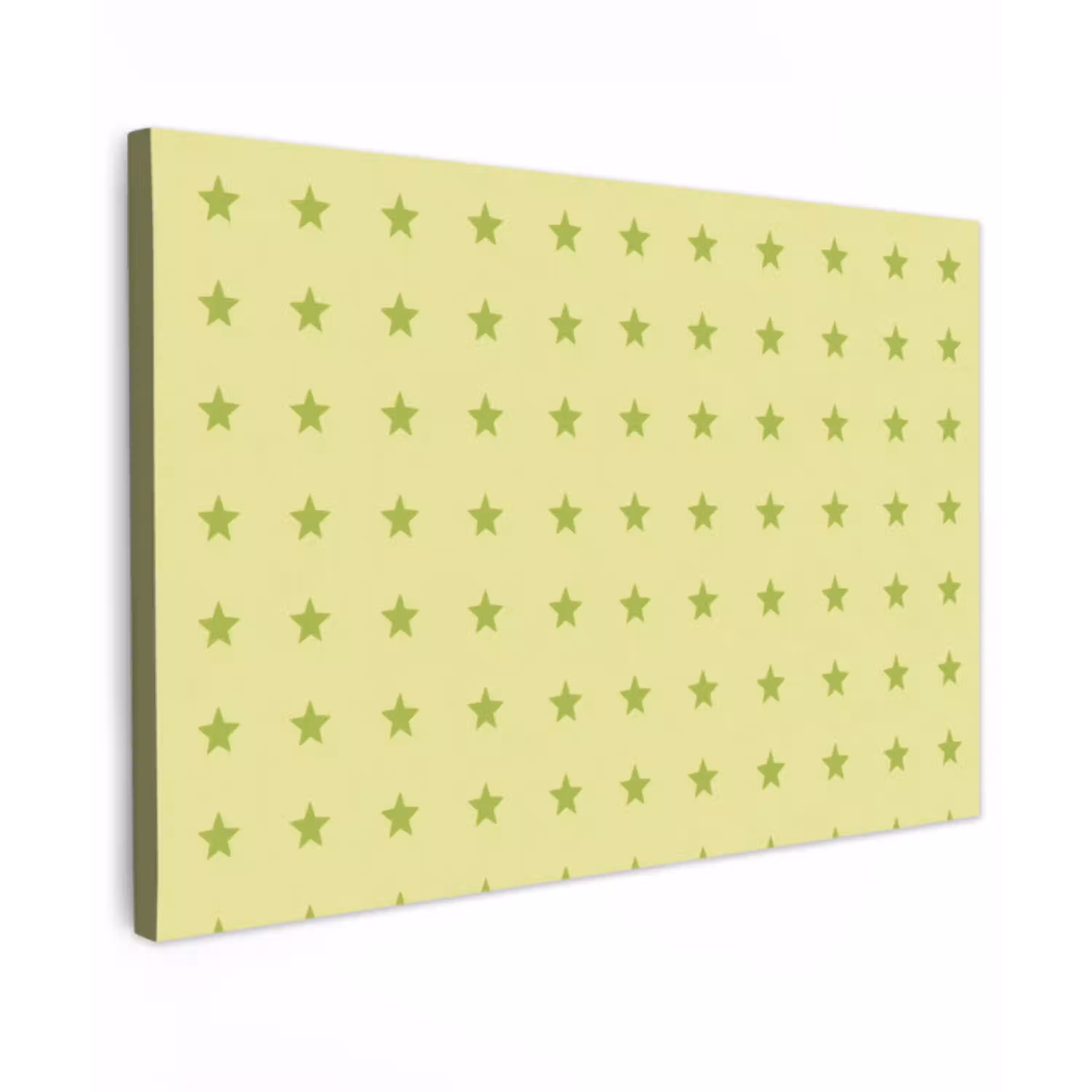 Sterren - Patroon - Groen canvas 2cm klein 34 -z3d