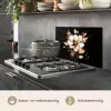 Bloem - Verf - Goud - Graffiti - Modern keuken achterwand spatscherm klein -usp_NL