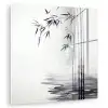 Bamboestammen - Water - Minimalistisch - Wit plexiglas 5mm klein -zzzproduct_nieuw