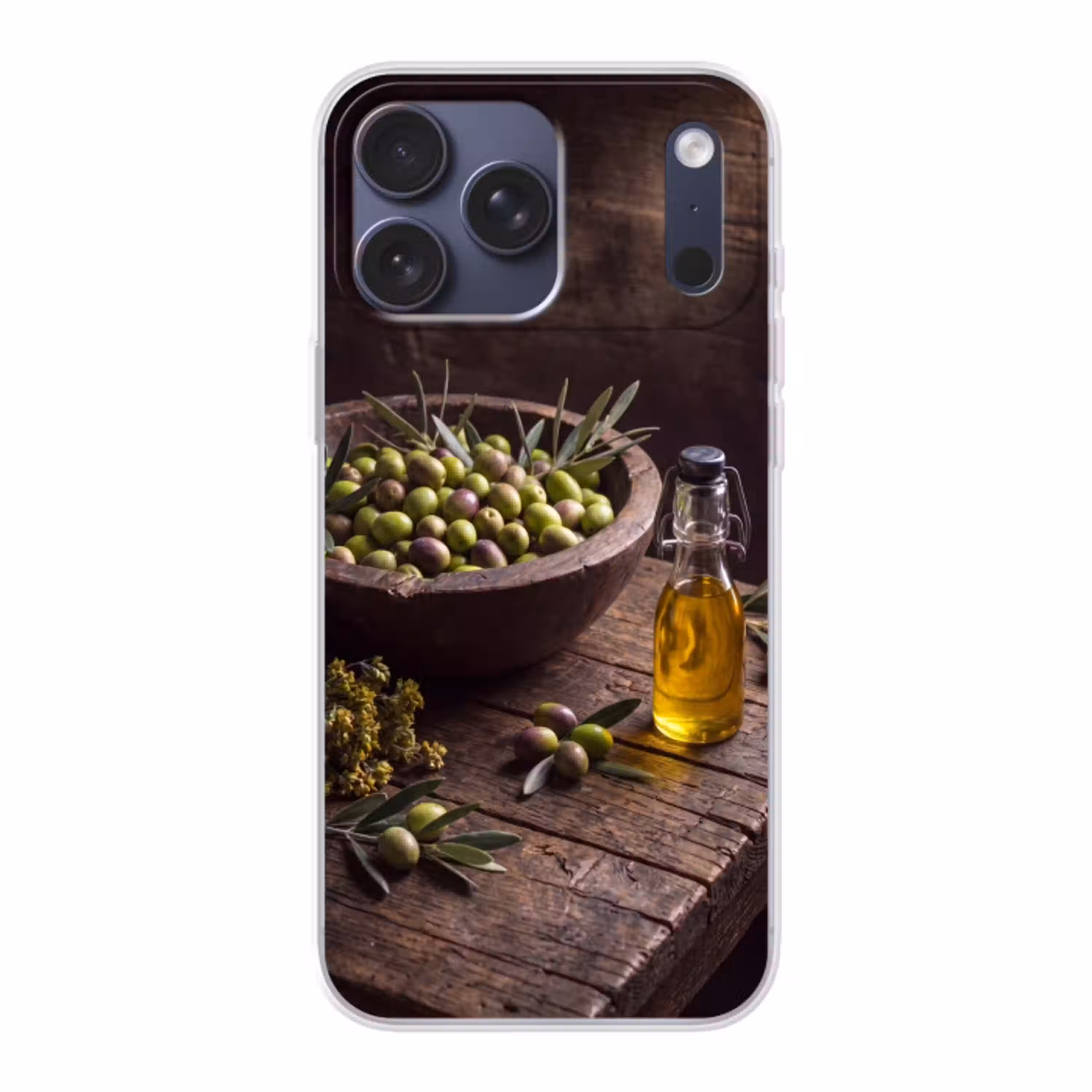 Olijven - Eten - Rustiek Telefoonhoesje iPhone 17 Pro Max klein -3d