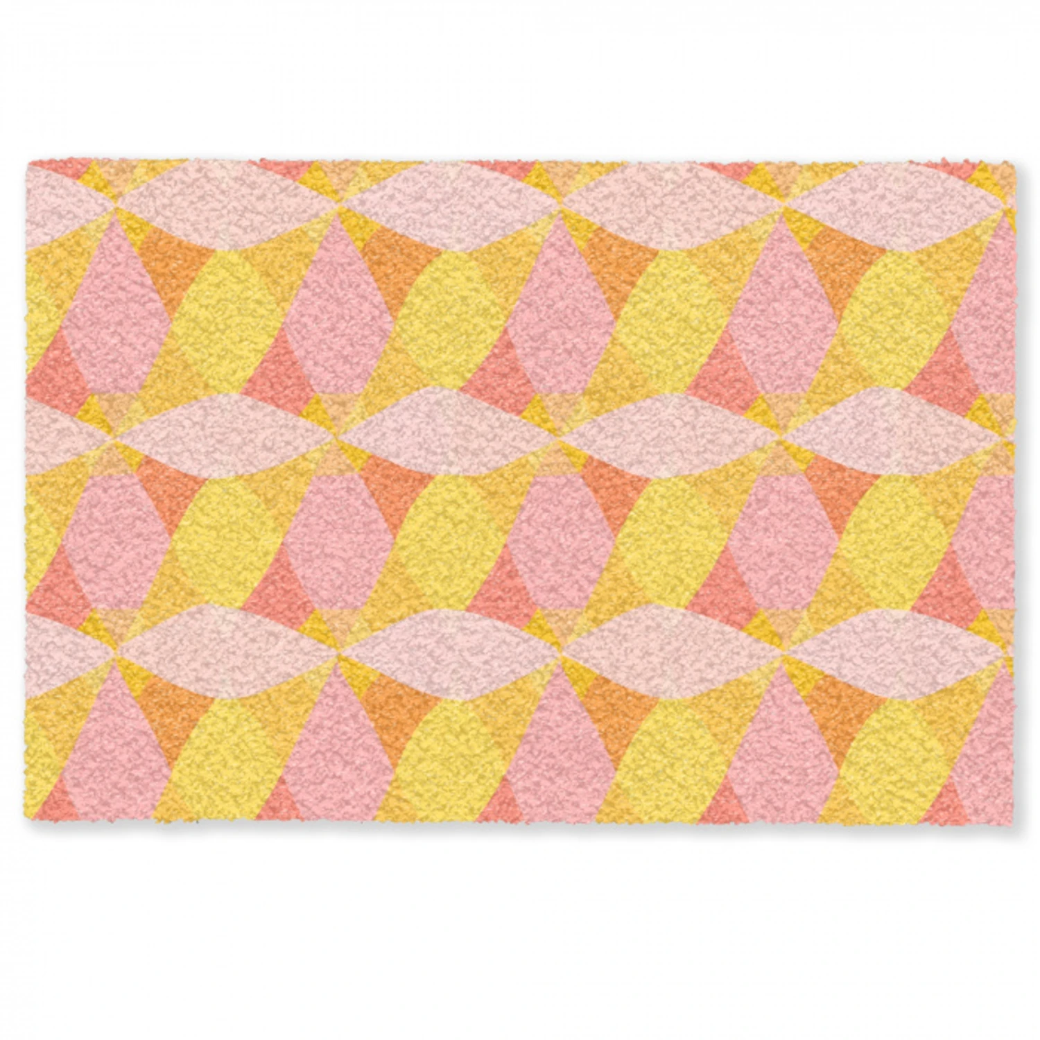 Kleurrijk - Ruitpatroon - Bladvormen Deurmat klein 898 -zkaufland3d