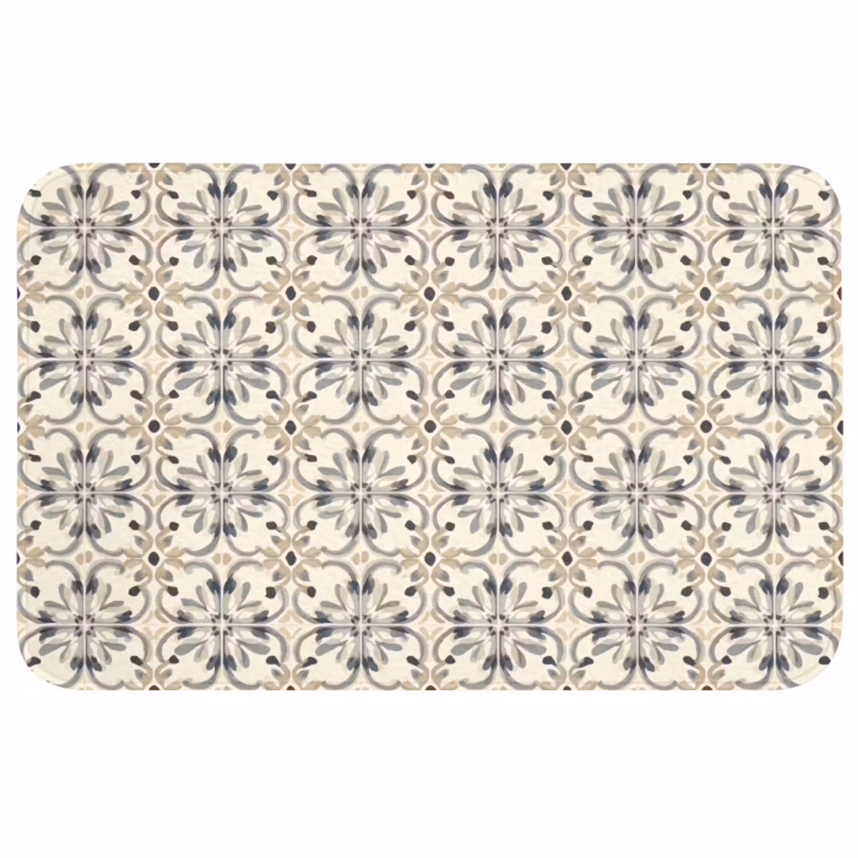 Floraal - Patroon - Kleurrijk Badmat middel 997 -3d