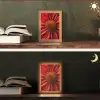 Close up - Bloem- Rood Light Box met kabel (Tafellamp) klein -sfeer3