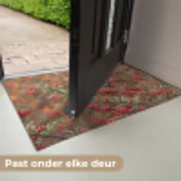 Goudvink - Bessen - Herfst - Natuur - Kleurrijk Deurmat klein -USP_NL