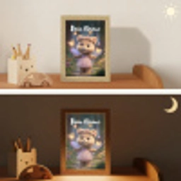 Beer - Vlinders - Bos - Fairy Light Box met kabel (Kinderlampje) klein -sfeer3_kind