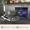 Bloemen - Nacht - Lupine - Sterrenhemel - Paars - Natuur keuken achterwand spatscherm klein -usp_FR