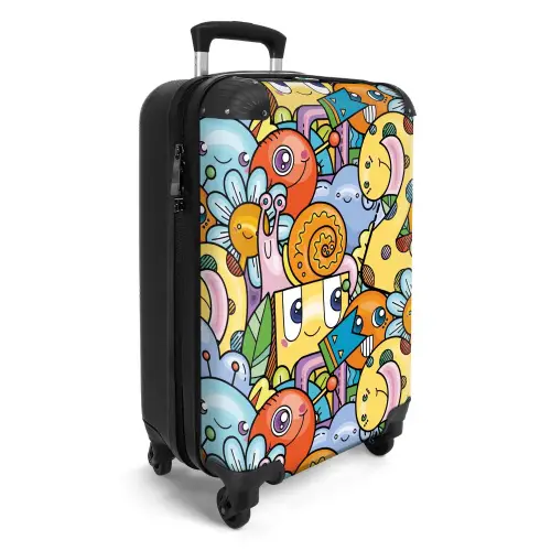 Monster met Stippen NBS - Handbagage koffer - Unisex middel -productfoto_3d