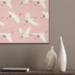 Modern - Kraanvogels - Roze PET vilt klein 837 -sfeer6_closeup