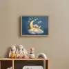 Sterren - Olifant - Maan - Wolken Light Box met batterij (Wandlamp kind) middel -sfeer2_kind