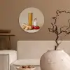 Spaghetti - Melk - Tomaten - Eieren - Brood Wandcirkel plexiglas klein -sfeer1