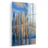 Skyline - Wolkenkrabbers - Water - Blauw plexiglas 5mm klein -zzzproduct_nieuw