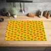 Geel - Aardbeien - Effect Inductie beschermer vinyl 3mm klein 276 -sfeer5
