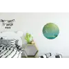 Bootje - Water - Bladeren - Bloesems Wandcirkel aluminium klein -kinderkamer