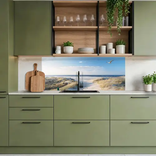 Duin - Meeuw - Strand - Zee - Zon keuken achterwand 2 middel -sfeer3