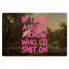 Klassiek - Humor - Roze Placemat vinyl groot -zzsfeer1_Kitchenyeah-website