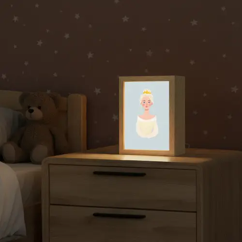 Prinses - Kroon - Blauw Light Box met kabel klein -sfeer1_kind
