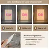 Tekst - Strepen - Roze Light Box met kabel (Kinderlampje) klein -USP_lichtkleurNL