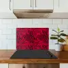 Zebra - Zwart - Roze - Neon keuken achterwand spatscherm klein 900 -sfeer2