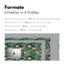 Botanisch - Bloemen - Roze Muismat XXL klein 681 -ysfeer5_duits