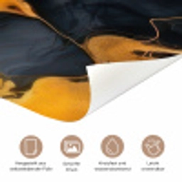 Marmer - Goud - Zwart - Abstract - Modern deurposter klein -tcloseup_DE
