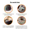 Hond - Overhemd - Bloemen - Bril Inductie beschermer vinyl 3mm klein -zzzzzzz-td-werking