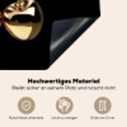 Kersen - Zwart - Goud - Chrome Inductie beschemer met haakjes klein -ky-onderkant-de