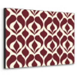 Rood - Druppelpatroon - Grafisch Textielframe zwart klein 947 -3d