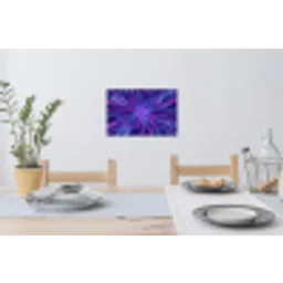 Dynamisch - Ruimte - Kleurrijk Muursticker klein -eettafel