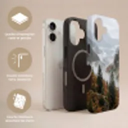 Bergen - Vallei - Mist - Herfst - Natuur Toughcase MagSafe Apple iPhone 17 klein -USP_Lagen_FR