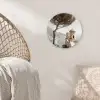 Kust - Klif - Boom - Gebouw Wandcirkel kunststof plaat 5mm dik klein -sfeer5