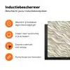 Golven - Wit - Minimalistisch Inductie beschermer vinyl 3mm klein 276 -zzzzzzz-td-ups
