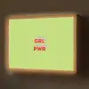 Grl pwr - Groen - Rood - 3D Light Box met batterij (Wandlamp) middel -z3d_website