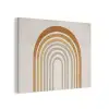 Minimalistisch - Boog - Lijnen - Beige PET vilt klein -3d