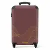 Minimal - Kastanjebruin met gouden golven NBS - Handbagage koffer - Unisex middel -productfoto_recht
