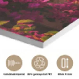 Colosseum - Rome - Roze Bloemen PET vilt klein -closeup_NL