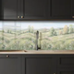 Bloemen veld - Bloemen - Groen keuken achterwand 2 middel -sfeer1