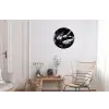 Drummer - Zwart - Drumstel Wandcirkel aluminium klein -woonkamer