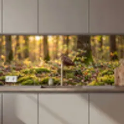 Houtsnip - Bos - Bladeren - Herfst - Gecamoufleerd keuken achterwand 2 middel zz_3dshopping