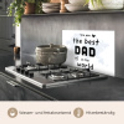 Quotes - The best dad in the world - Spreuken - Papa keuken achterwand spatscherm klein -usp_DE