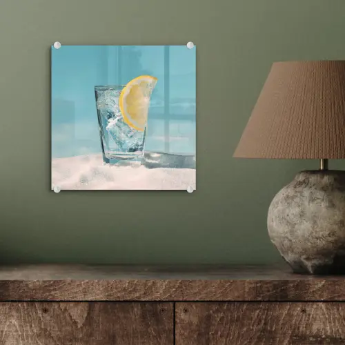Glas - ijsblokjes - Citroen plexiglas 5mm klein -sfeer3