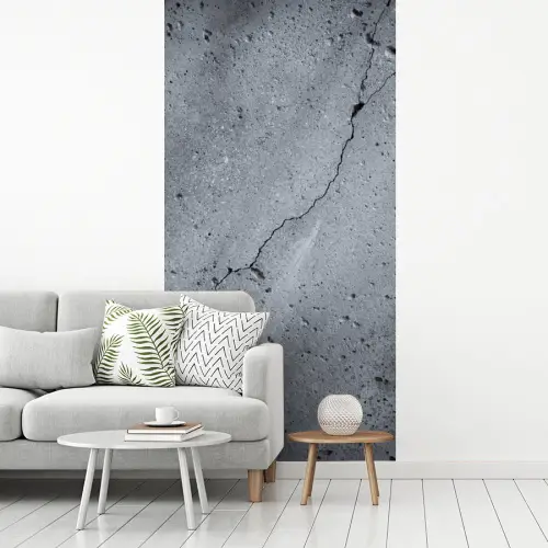 Beton - Grijs - Scheur fotobehang vinyl groot -woonkamer