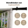 Hortensia - Doorkijk - Bloemen - Zomer - Paars - Pad Wandkleed katoen klein -sfeer2
