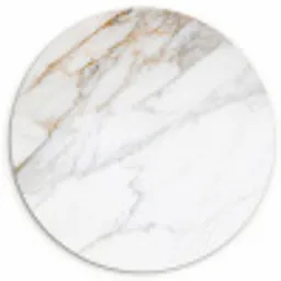 Marmer - Steen - Wit - Goud - Marmerlook - Steen - Luxe Wandcirkel kunststof plaat 5mm dik klein -3d