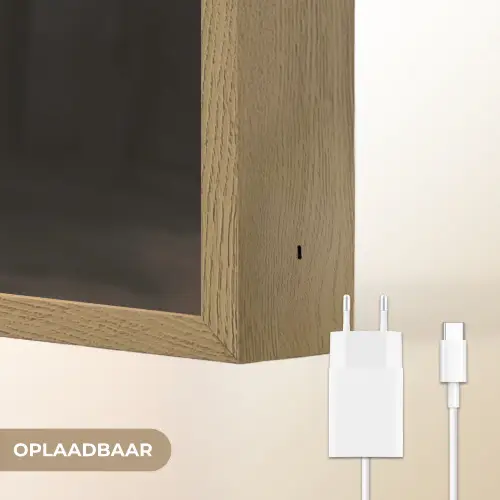 Bokshandschoenen - Muur - Duister - Zwart Light Box met batterij (Wandlamp) middel -USP_websiteoplaadbaarNL