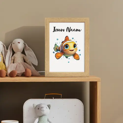 Clownvis - Oranje - Vis - Water Light Box met kabel (Kinderlampje) klein -sfeer2_kind